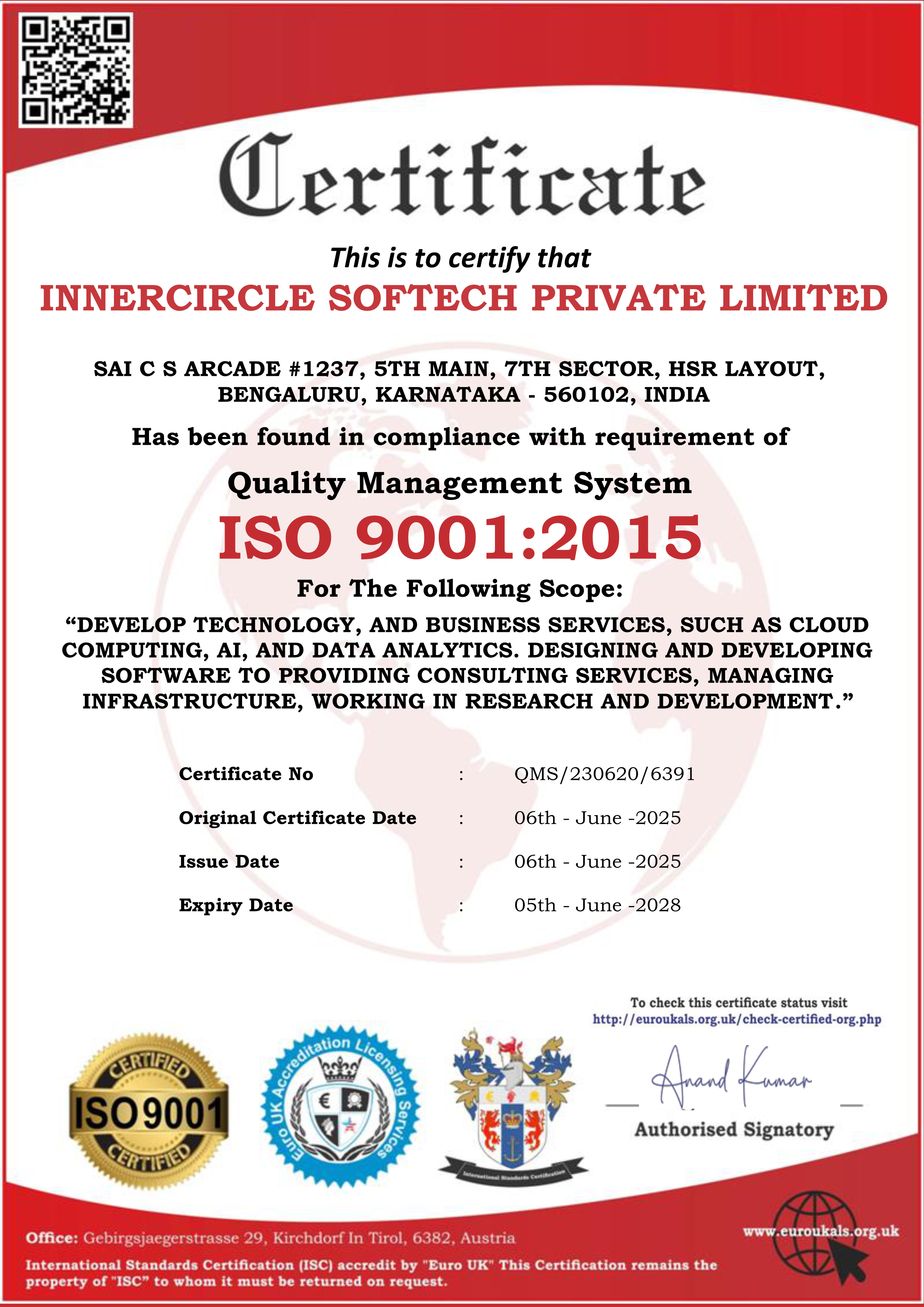 Certificate 1